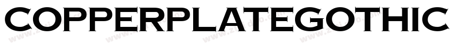 CopperplateGothic Bold字体转换